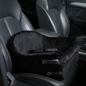 Pet Car Seat Armrest Portable Travel Car (Option: Rose Black)